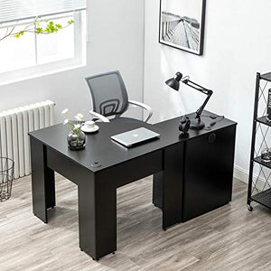 L Shaped Computer Desk Corner PC Laptop Table Gaming Workstation Home Office