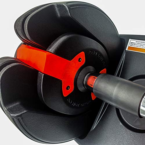 D.Y.A Adjustable Dumbbells Weights Dumbbells Set Strength Training 24KG/52.5lbs Fitness Equipment Dial System Dumbbell with Handle and Weight Plate for Men Women Bodybuilding Workout Home Gym 1PCS