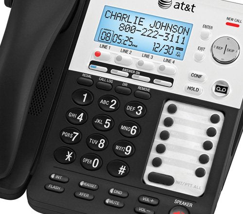 AT&T SB67118 / SB67138 SynJ 4-Line Extendable Range Corded-Cordless + (3) SB67108 Cordless Handsets