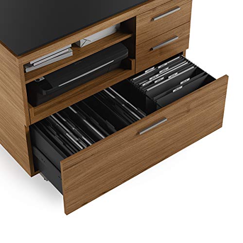 BDI 6017 WL Sequel Multifunction File & Storage Cabinet, Natural Walnut