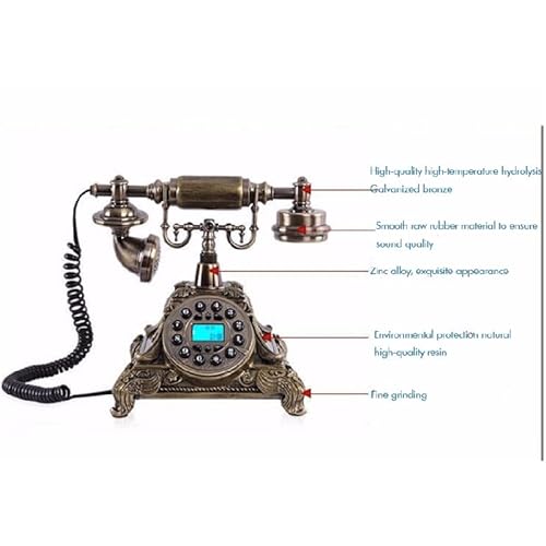 Retro Landline Telephone with Caller ID Speaker Backlit