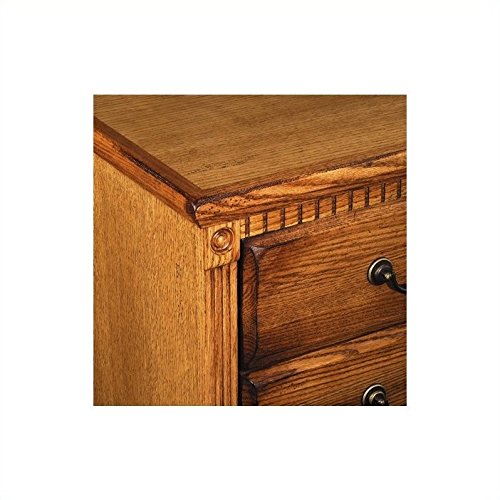 Martin Furniture Huntington Oxford Executive Double Pedestal Desk in Wheat