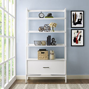 Crosley Furniture Landon Large Etagere Bookcase - White