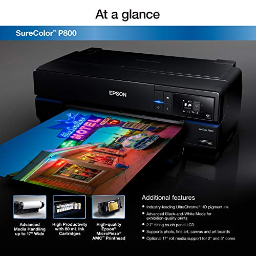 Epson SureColor P800 17" Inkjet Color Printer