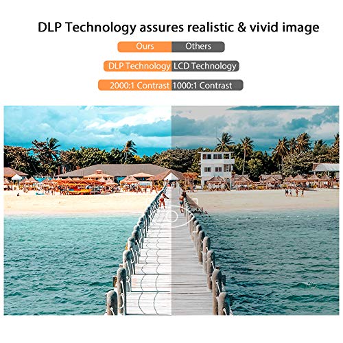 VANKYO Passport M50 DLP Smart Mini Portable Projector, 100 ANSI Lumens w/Andriod 7.1 OS Pre-Installed, WiFi, HDMI, USB Micro SD Ports Free Mini Wireless Keyboard Tripod