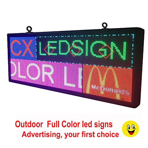P6 Full Color led Sign Scrolling Texts Images Video Display (40''x17.9'')