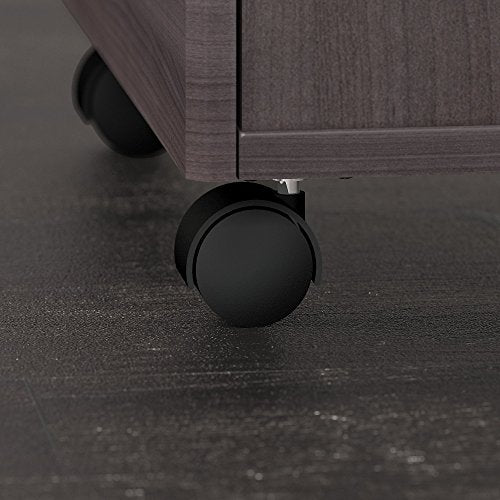 Bush Business Furniture Studio C 3 Drawer Mobile File Cabinet in Storm Gray