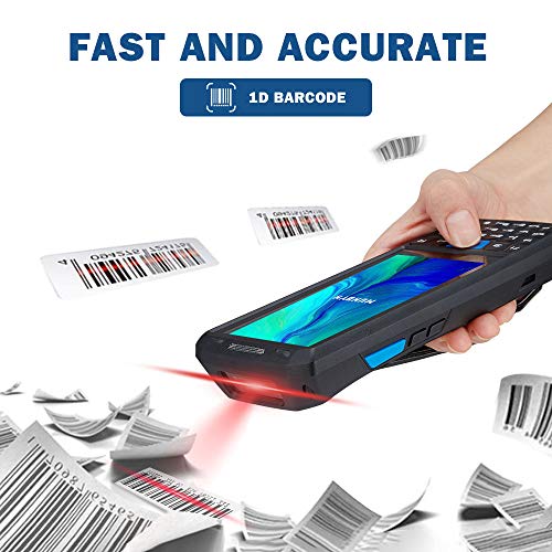 MUNBYN Android Barcode Scanner with Numeric Pad and Honeywell 1D Laser Scanner, 4.5-inch Screen Rugged PDA Handheld - Android 9.0, Wireless Wi-Fi 4G Inventory Warehouse Scanner