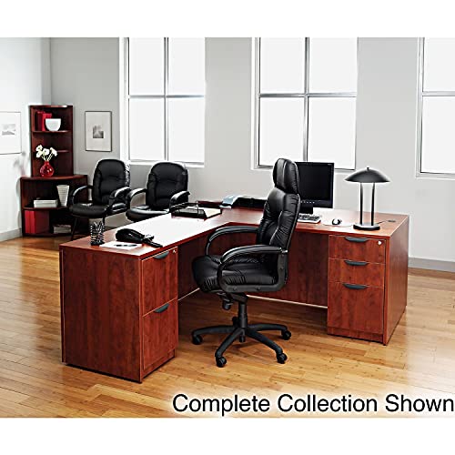 Alera Valencia Series Straight Front Desk Shell, 65w x 29 1/2d x 29 5/8h, Cherry