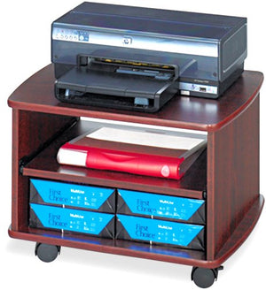 Safco Products Picco Duo Printer/Fax Machine Stand, Mahogany