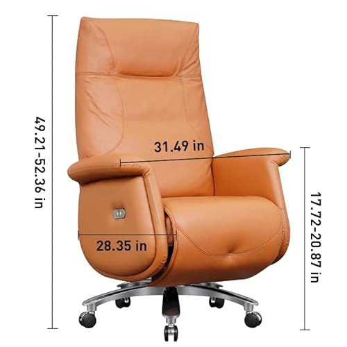 MADALIAN Electric Recliner Leather Office Chair
