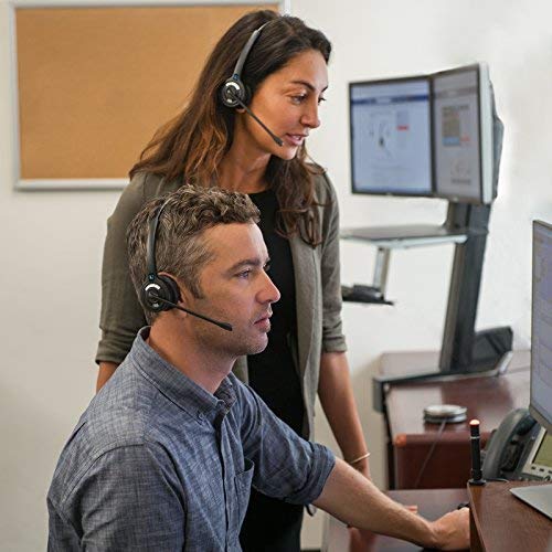 Leitner OfficeAlly LH270 Wireless Telephone Headset with Noise Cancelling Microphone - 5-Year Warranty - Works with Cisco, Polycom, Yealink, Avaya, Softphones, VoIP, Skype, and 99% of Office Phones