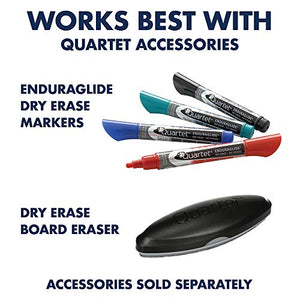 Quartet Easel, Magnetic Whiteboard, 2' x 3', Adjustable, Mobile, Flipchart Holder, Prestige 2, Black Frame (ECM32P2)