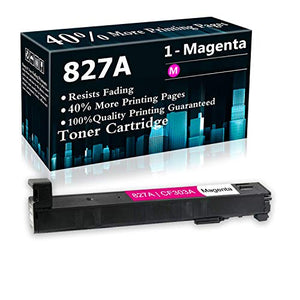 1-Magenta Cartridge 827A | CF303A (Per Toner 44,000 Page) Remanufactured Ink Cartridge Replacement for HP Laserjet Enterprise Flow MFP M880 M880z M880z+ Printer Cartridges,Sold by TopInk
