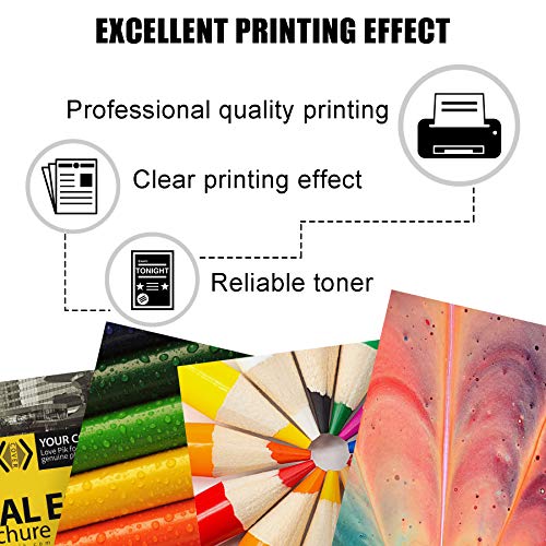 4 Pack 1BK+1C+1M+1Y TN433 TN-433 Compatible Toner Cartridge Replacement for Brother MFC-L8610CDW L8690CDW HL-L8260CDW L8360CDW Printer Ink Cartridge [High Yield].