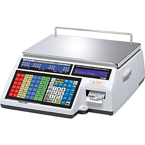 CAS CL5500B-30 Dual Capacity Label Printing Scale 0-30 lb NTEP