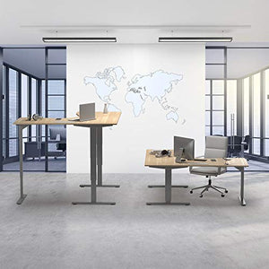 Progressive Automations L-Shape 78x60 Standing Desk - Electric Sit Stand Home Office Corner Desk