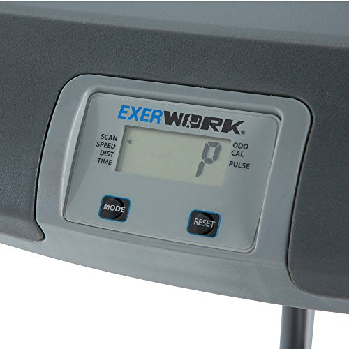 Exerpeutic ExerWorK 1000 Fully Adjustable Desk Folding Exercise Bike with Pulse