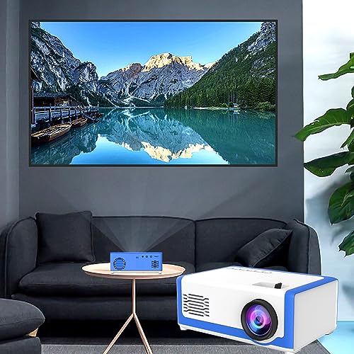 Lanhui Mini Projector 1080P Home Video Birthday Gifts