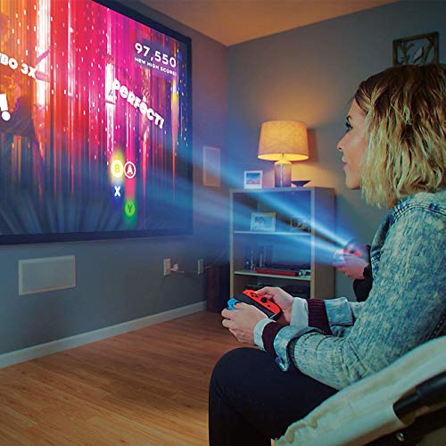 Miroir M631 Ultra Pro Portable Projector | 700 Lumen, 120” Image, 4K Input Support, Home Theater | Gaming | USB – C Charge Video | Native 1080p Resolution (1920 x 1080p) | Rechargeable Battery