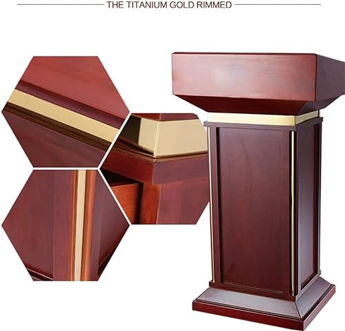 SMuCkS Modern Wood Standing Lectern Podium Stand