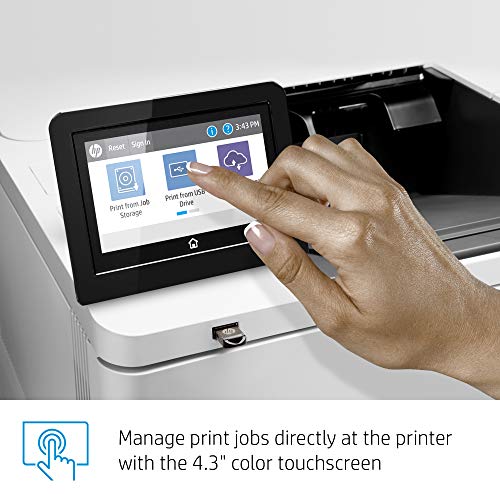 HP LaserJet Enterprise M612x Monochrome Duplex Printer with Dual-band Wi-Fi and Extra Paper Tray (7PS87A)