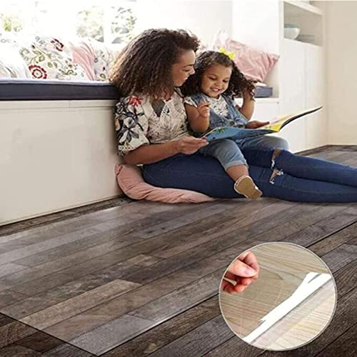 HOBBOY PVC Clear Hard-Floor Chair Mat Protector 1.5mm - Made to Measure