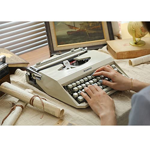 Amdsoc Old Fashioned Typewriter - Nostalgia Collectible Gift with Ribbon and Box