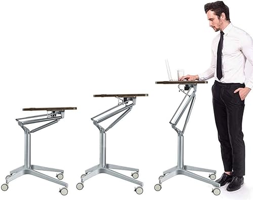 MaGiLL Height Adjustable Sit-Stand Laptop Desk Cart