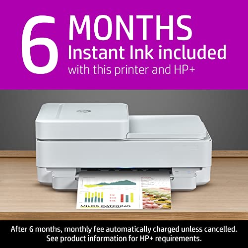 HP ENVY 6455e All-in-One Wireless Color Printer with bonus 6 months Instant Ink with HP+ (223R1A)
