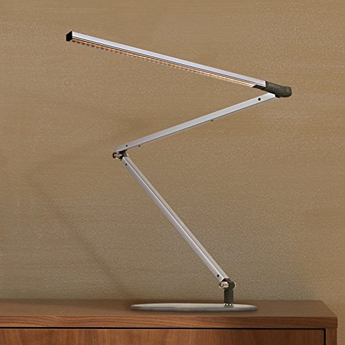 Koncept AR3000-CD-SIL-DSK Z-Bar - LED Desk Lamp with Base, Cool Light/Silver Finish