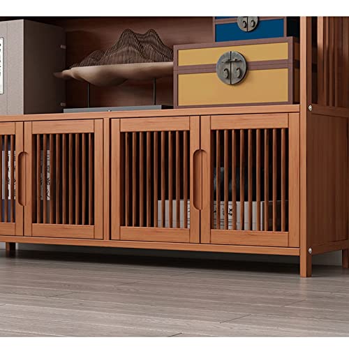 HARAY Floor-to-Ceiling Chinese Light Luxury Bookshelf Bookcase (Color : C)