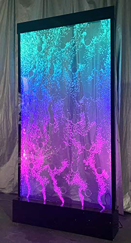 SDI Factory Direct LED Lighting Bubble Wall Fountain 40" x 79" Floor Standing
