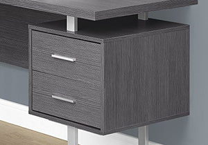 Monarch Specialties Computer Desk - 60"L / Grey Left or Right Facing