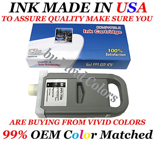 Compatible Canon PFI706 cartridges Canon PFI706 Set of 12 ipf8400s ipf8400 ipf9400s ipf9400 ipf8410s ipf8410 ipf9410s ipf9410