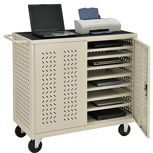Mobile Storage & Charging Cart, 24 Laptop & ChromebookTM Device Capacity, Putty