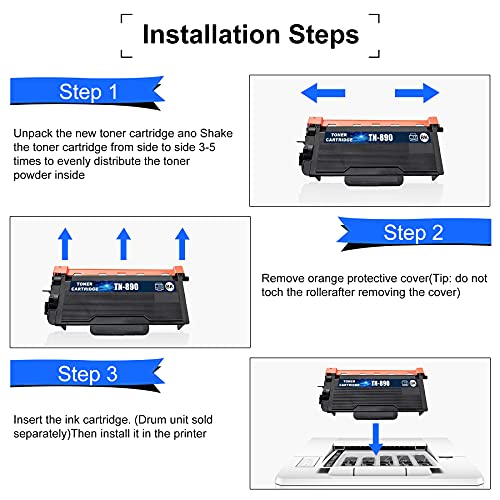 (6-PK,Black) TN-890 Ultra High Yield Compatible Toner Cartridge Replacement for Brother TN890 HL-L6250DW L6400DW L6400DWT MFC-L6750DW L6900DW Printer Toner Cartridge, Sold by NEODAYNET.