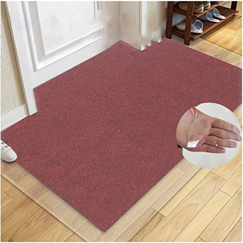 ZHOUHONG Clear Hard-Floor Chair Mat Protector for Hardwood Floors - Non-Skid, Waterproof - Multiple Sizes