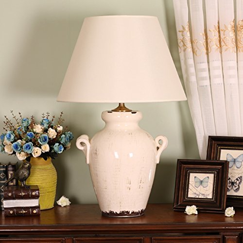 505 HZB American Rural Ceramics, Copper Lamp, Living Room, Study, Villa, Lamps And Lanterns.