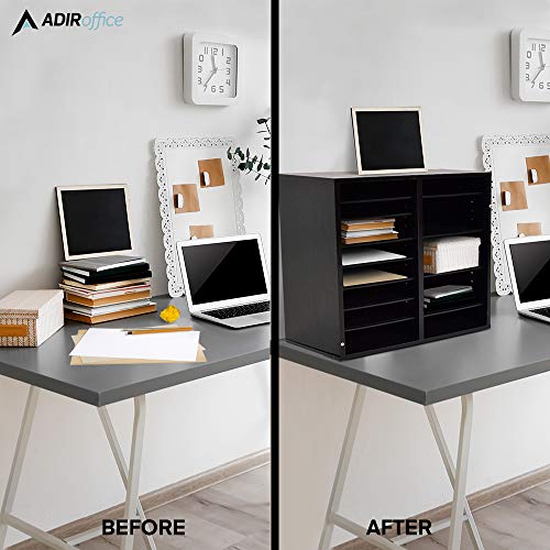 AdirOffice Classroom Mailbox & Adjustable Literature Organizer Bundle