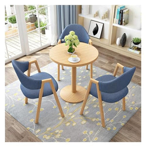DioOnes Table Set - Modern Design Round Table & Chair Set for Business Hotel, Reception Room, and Living Room