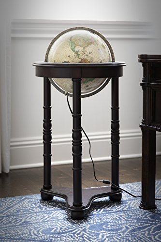 Replogle Globes Lancaster Illuminated Globe, Antique Ocean, 12-Inch Diameter, Large, Off-White