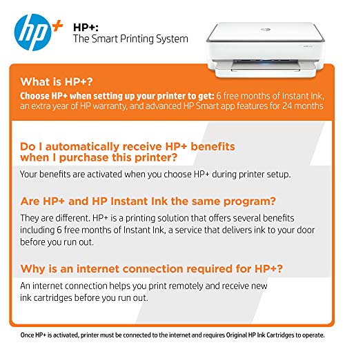 HP ENVY 6055e All-in-One Wireless Color Printer, with bonus 6 months free Instant Ink with HP+ (223N1A)