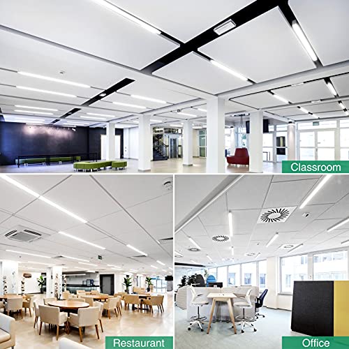 Amberbaby LED Shop Light Fixtures Ceiling Mount 4ft - 9 Pack White Dimmable Night Light Bar