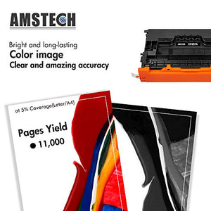 Amstech Compatible Toner Cartridge Replacement for HP 37A CF237A M608 M607 37X CF237X Toner Enterprise M607n M607dn M608n M608dn M608x M608dh M609 MFP M631 M632 M633 Printer (Black, 4-Pack)