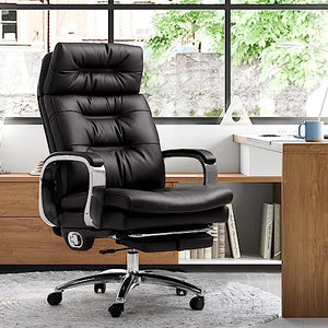 Kinnls Vane Massage Office Chair with Footrest