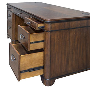 Martin Furniture Kensington Double Pedestal Executive Desk - Fully Assembled