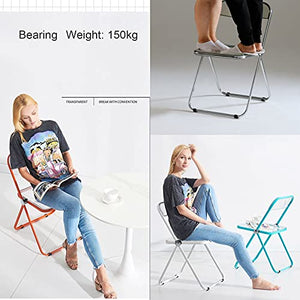 J-DYHGB Folding Back Rest Chair with Metal Frame - Ergonomic Office Stacking Chair