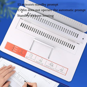 CBLdF Thermal Binding Machine 500 Sheets Capacity 110V A4 Book Ridge Binding Kit