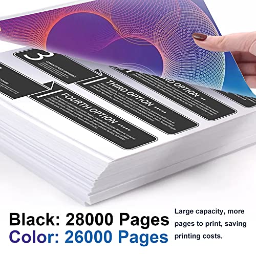 5-Pack (2BK+1C+1M+1Y) TN514 TN-514 Compatible TN514K TN514C TN514M TN514Y Toner Cartridge Replacement for Konica Minolta Bizhub C458 C658 C558 Printer Toner Cartridge.
